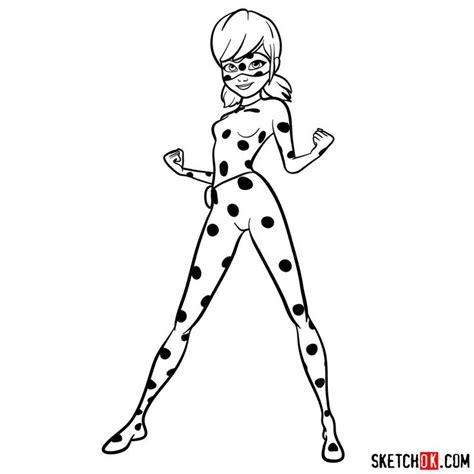 How to draw Ladybug | Ladybug coloring page, Easy drawings, Disney ...