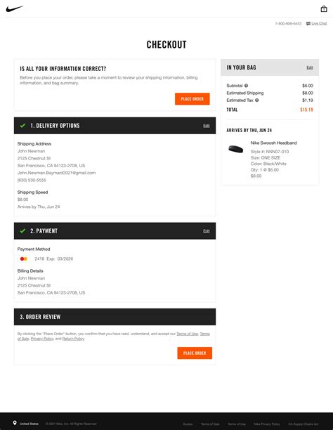 Nike Order Confirmation Page | peacecommission.kdsg.gov.ng