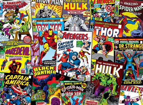 Collage: Marvel - Comic Book Collage 1000 Piece Puzzle