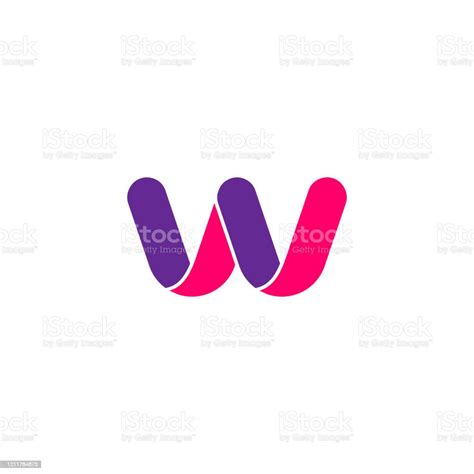 Desain Logo Huruf Awal W Dengan Template Vektor Modern Kreatif Vektor Logo Letter W Abstrak ...