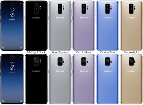 Samsung Galaxy S9 and S9 + appeared on fresh renderings in five different colors | Gagadget.com