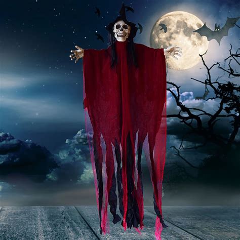 Halloween Animated Props Haunted House Party Lifesize Animatronics LED Hanging Light - China ...