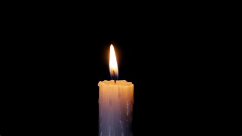 A Single White Candle Burning.isolated Stock Footage Video (100% Royalty-free) 1055435714 ...