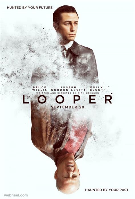 looper creative movie poster design 19