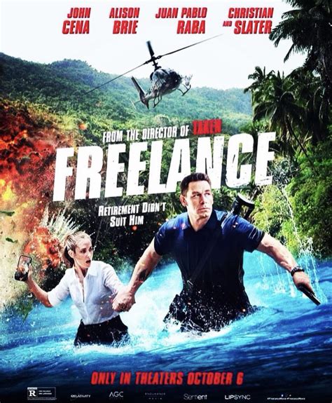 Official poster of ‘Freelance’ starring John Cena, Alison Brie, Juan ...