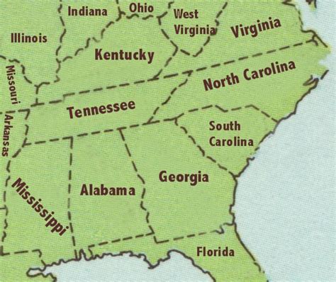 Tennessee Borders How Many States