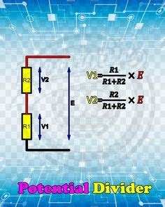 Potential divider | Basic electronic circuits, Electronics circuit, Electronics basics