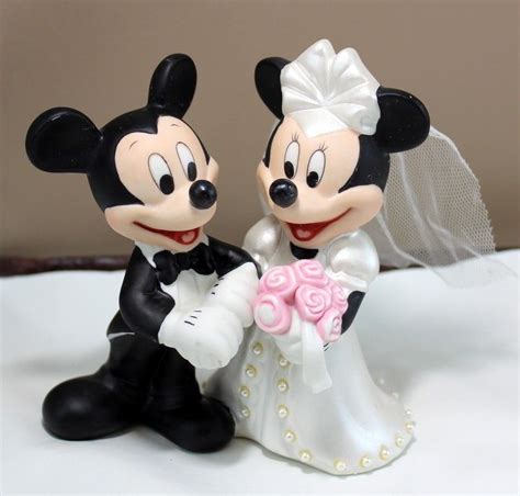 Mickey And Minnie Wedding Cake Topper - abc wedding