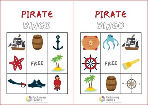 Pirate Bingo Game - Packaway Parties