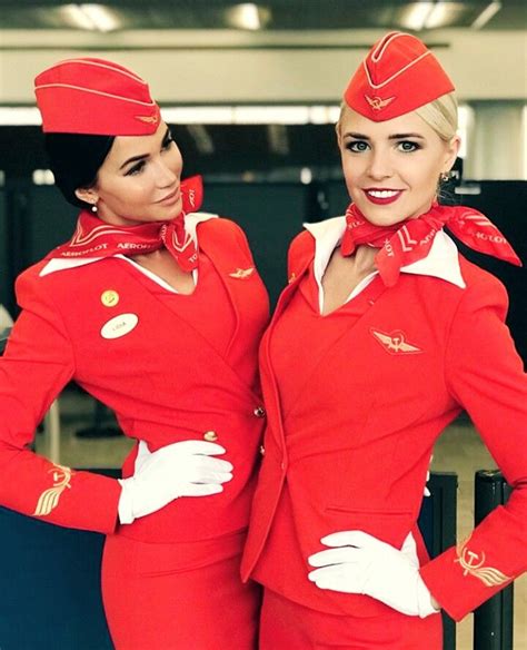 Aeroflot - Flight Attendant Lidia & Julia | Sexy flight attendant, Flight attendant uniform ...