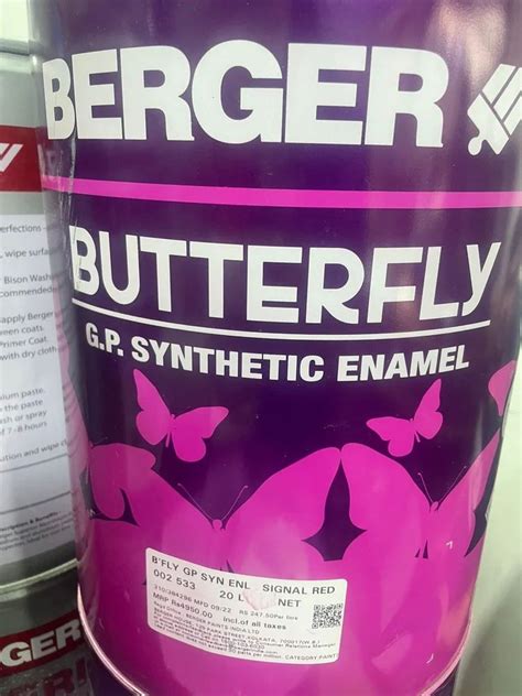 BERGER BUTTERFLY GP ENAMEL OXFORD BLUE at Rs 150/litre | Synthetic Enamel Paint in Pune | ID ...
