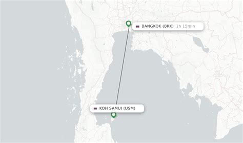 Direct (non-stop) flights from Koh Samui to Bangkok - schedules - FlightsFrom.com