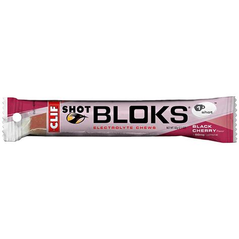 Clif Shot Blok Energy Chews Black Cherry + Caffine