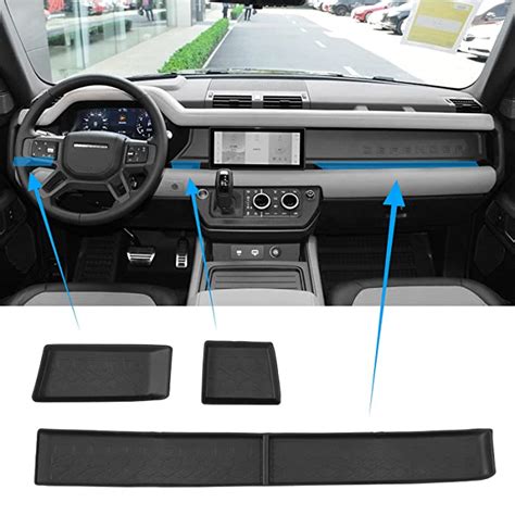 Buy Bomely Fit Land Rover Defender 2020 2021 Center Console Dashboard Liners TPE Mat for Land ...