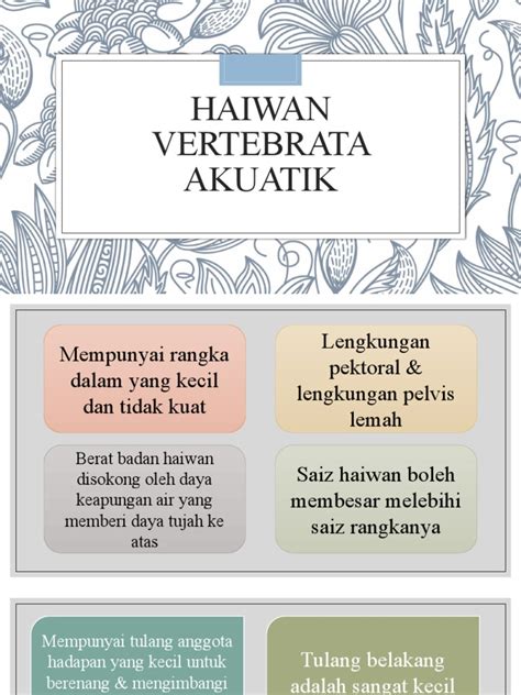 Haiwan Vertebrata Akuatik | PDF