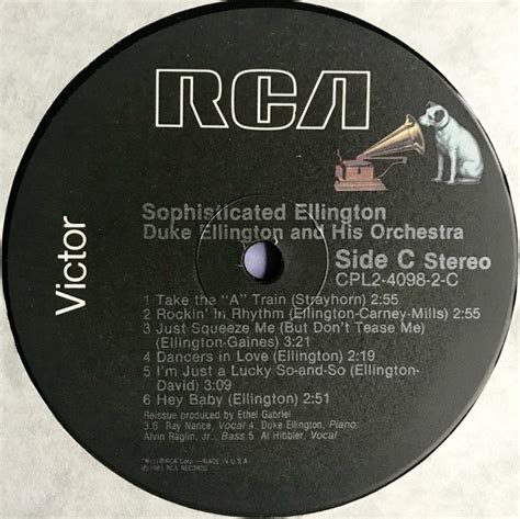 Duke Ellington - Sophisticated Ellington - Used Vinyl - High-Fidelity ...