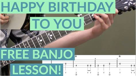 Happy Birthday To You | Beginner Banjo Lesson With Tab - YouTube