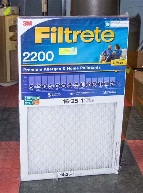 NEW FILTRETE 16X25X1 FURNACE FILTERS 3 PACK