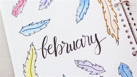 15 Beautiful February Bullet Journal Theme & Cover Page Ideas | Joliecious