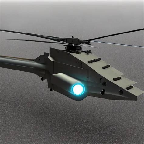 futuristic military attack helicopter concept art, 3d | Stable Diffusion