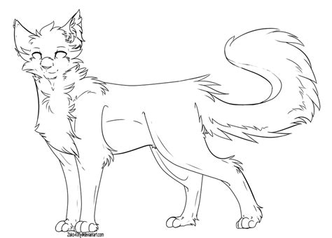 Fluffy Cat Lineart by Zuko-Kitty on DeviantArt