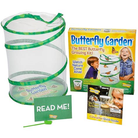 Insect Lore Butterfly Growing Kit Toy – Includes Voucher Coupon for 5 Live Caterpillars to ...