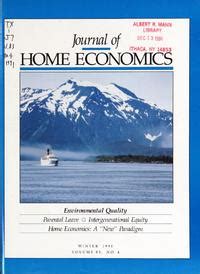 Journal of home economics: Volume 83, Number 4: Home Economics Archive: Research, Tradition and ...