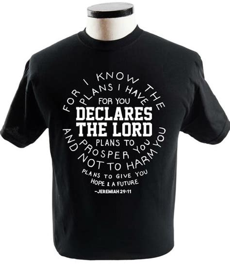 Jeremiah 2911 Holy Bible Verse Christian Tee T Shirt on Storenvy