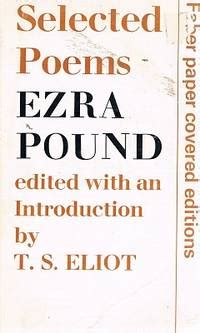 Selected Poems Ezra Pound By Pound Ezra - Used Books - 1973 - from ...