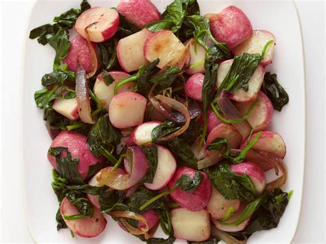 Sauteed Radishes with Spinach | Food network recipes, Radish recipes ...