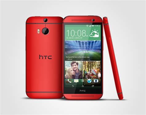 HTC One M8 announced in pink and red for Europe