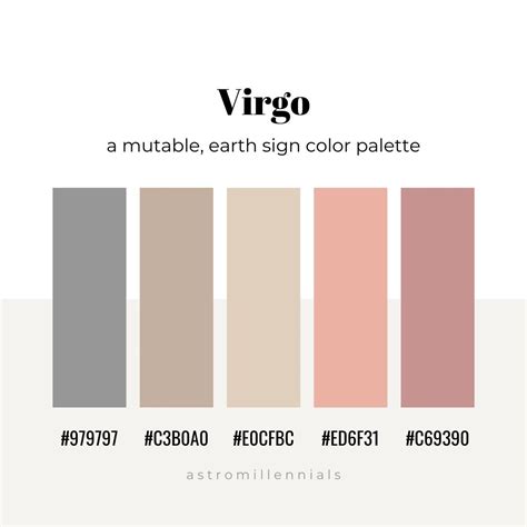 astro bestie *₊‧ on Twitter | Zodiac signs colors, Color palette, Virgo