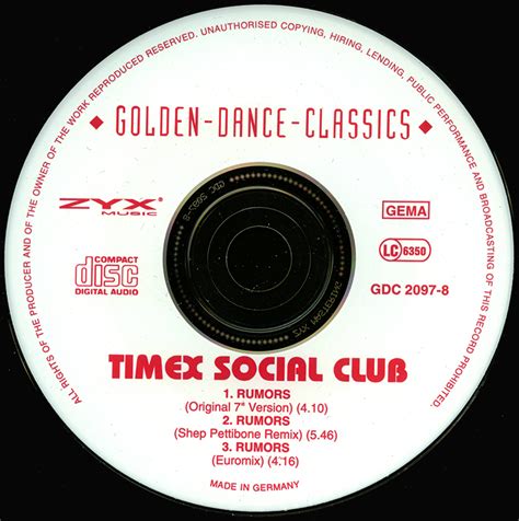 Promo, Import, Retail CD Singles & Albums: Timex Social Club - Rumors - (Import CD Single ...