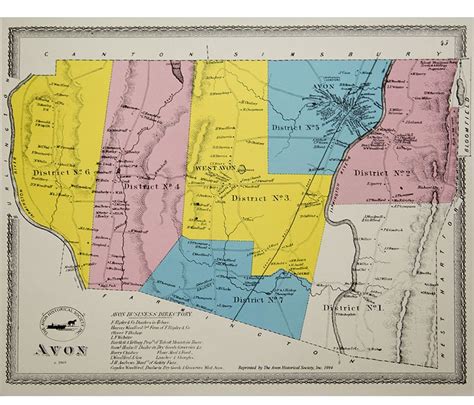 AVON HISTORIC MAP - Avon Historical Society