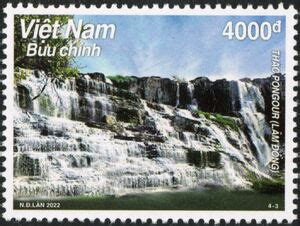 Stamp: Pongour Waterfall, Lâm Đồng (Vietnam(Waterfalls of Vietnam) Mi:VN 3933,Yt:VN 2703,WAD ...