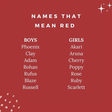 100+ Baby Names Meaning Red: Bright and Beautiful Ideas - The Mummy Bubble