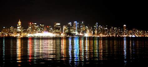 Vancouver Skyline at Night Photograph by JM Photography | Fine Art America
