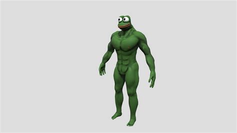 Buff pepe frog - 3D model by BillEcksDee [8eb6d1a] - Sketchfab