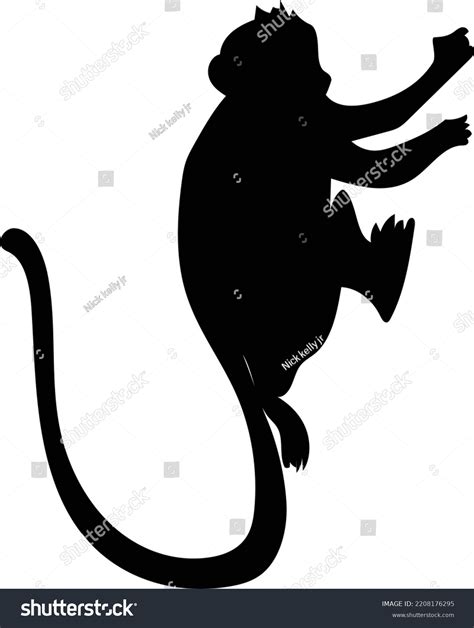 Black Monkey Silhouette Vector Logo Stock Vector (Royalty Free) 2208176295 | Shutterstock