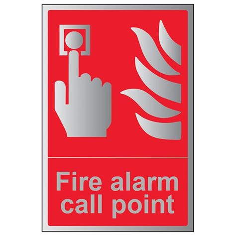 Fire Alarm Call Point - Portrait - Aluminium Effect | Fire Equipment ...