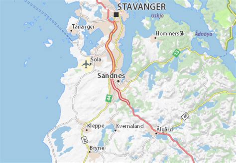 MICHELIN Sandnes map - ViaMichelin