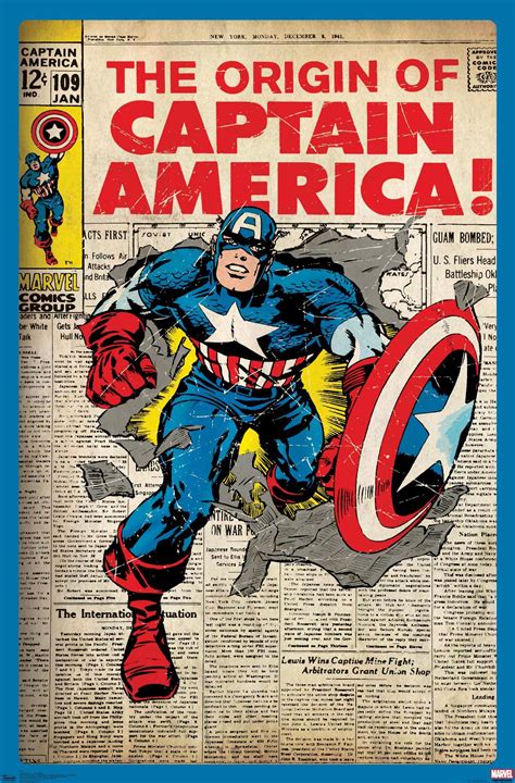 Buy Trends International 24X36 Marvel Comics - Captain America - The ...