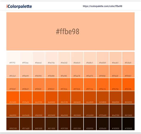 Pantone 13-1023 Tcx Peach Fuzz Color | Hex color Code #ffbe98 information | Hsl | Rgb | Pantone