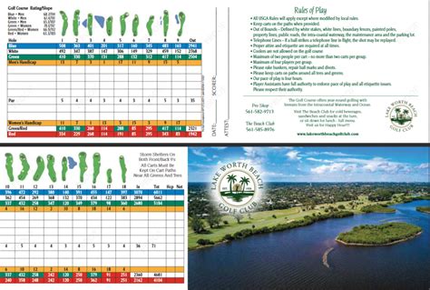 Scorecard - Lake Worth Beach Golf Club