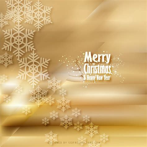 Gold Christmas Snowflakes Background Template | Christmas snowflakes background, Gold christmas ...