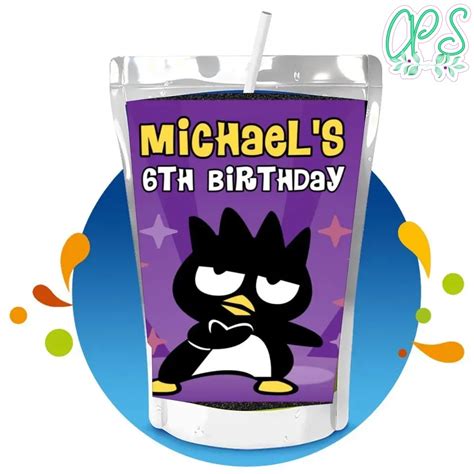 Badtz Maru Capri Sun Birthday Digital File Printable | Partyinvitedesign