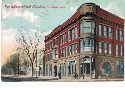 Middleboro MA Bank Building South Main Street Fine DB VG | United States - Massachusetts - Other ...