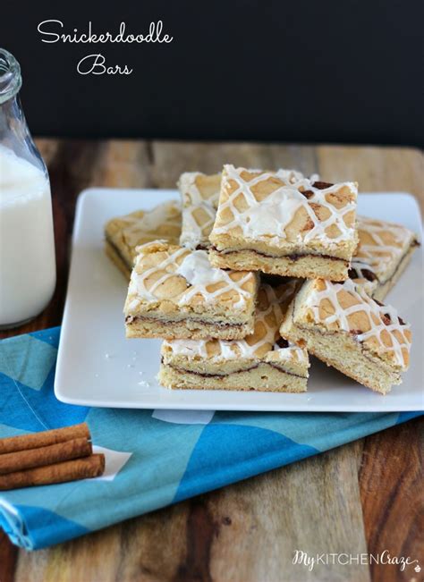 Snickerdoodle Bars - My Kitchen Craze