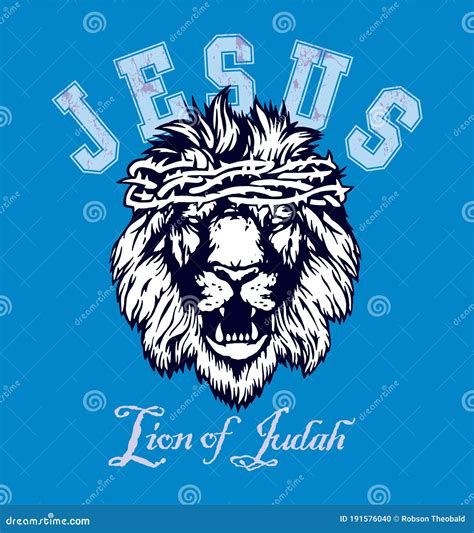 Lion of Judah stock vector. Illustration of lion, print - 191576040