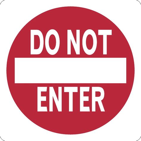 Do Not Enter Sign Clipart